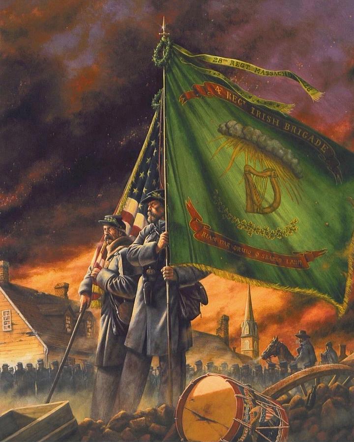 Irish Brigade  Painting by Dan Nance