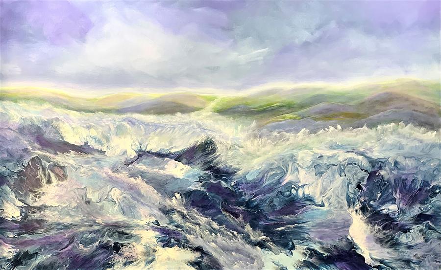 Irish Coast Painting by Soraya Silvestri