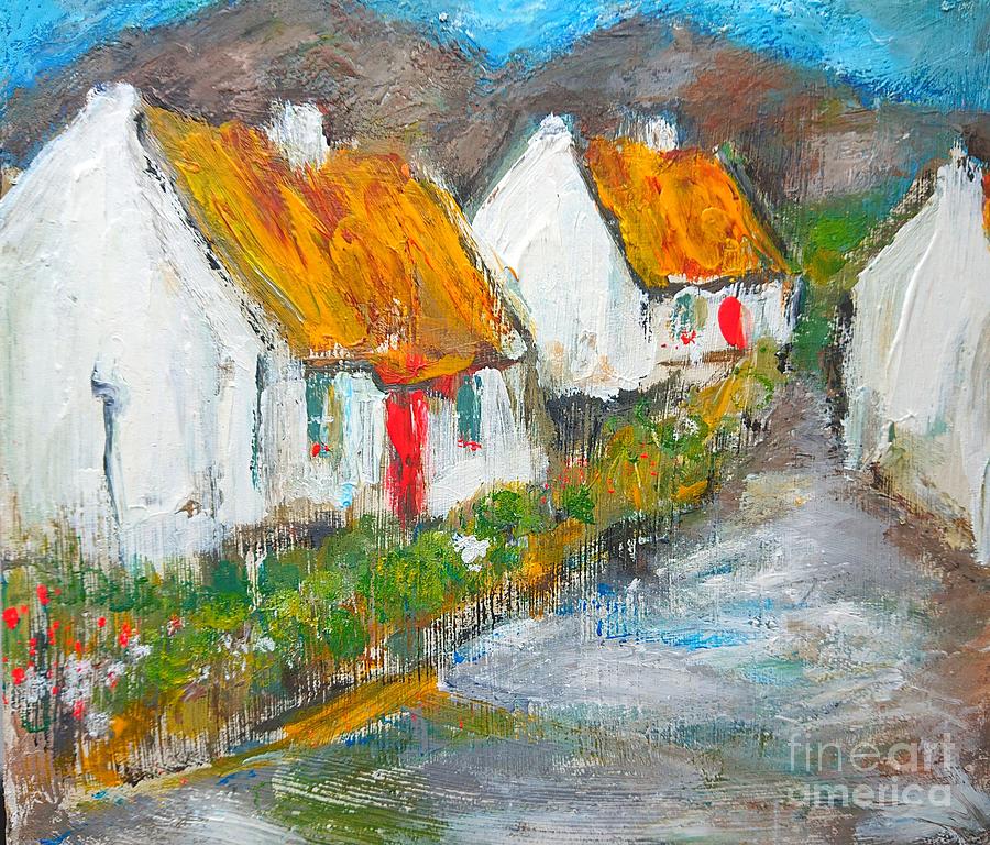 Irish connemara cottage painting  Painting by Mary Cahalan Lee - aka PIXI