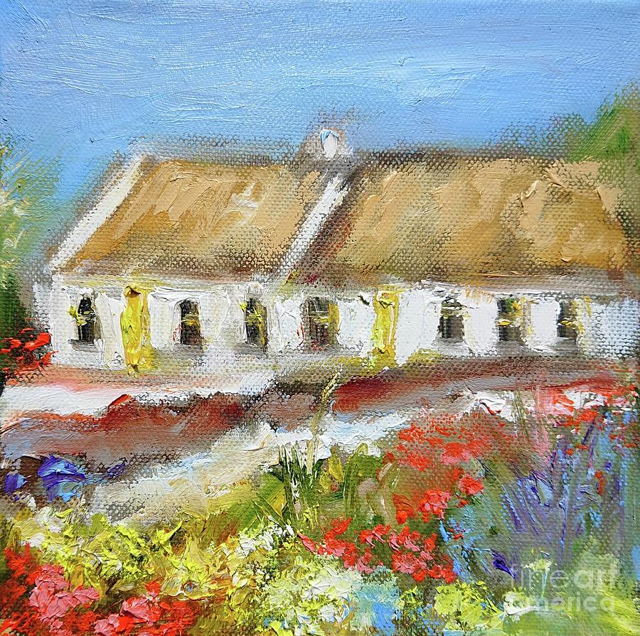 Cottages from achill inisherin Painting by Mary Cahalan Lee - aka PIXI