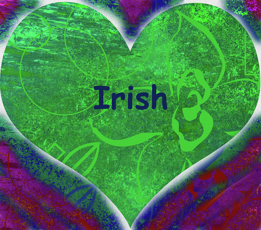Irish Heart Mixed Media by Corinne Carroll