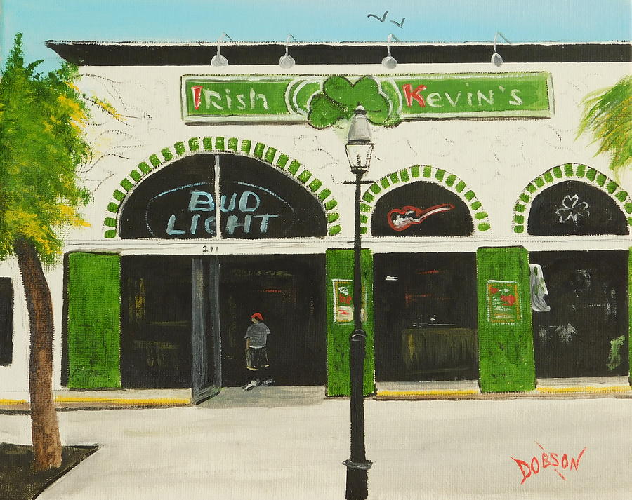 Irish Kevins Key West Painting by Lloyd Dobson