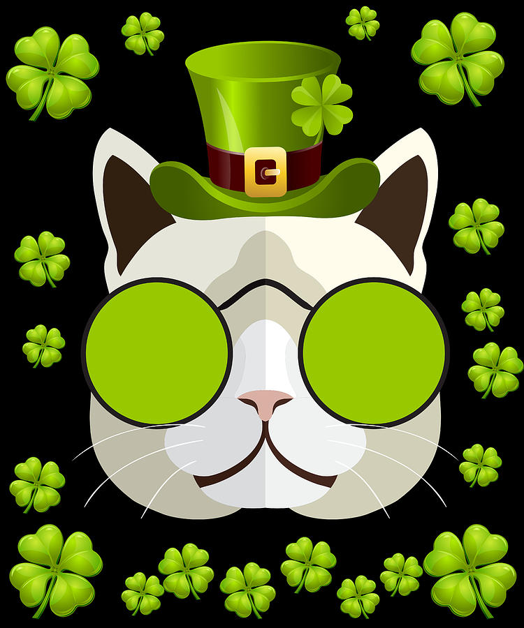 Irish Leprechaun Cat Digital Art by Flippin Sweet Gear