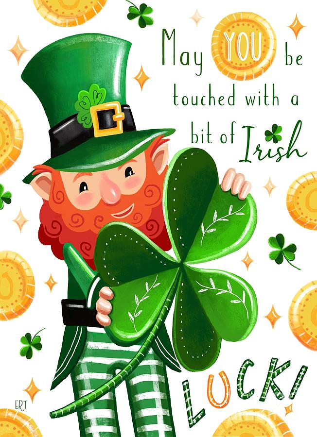 Irish Luck - St. Patricks Day Card Painting