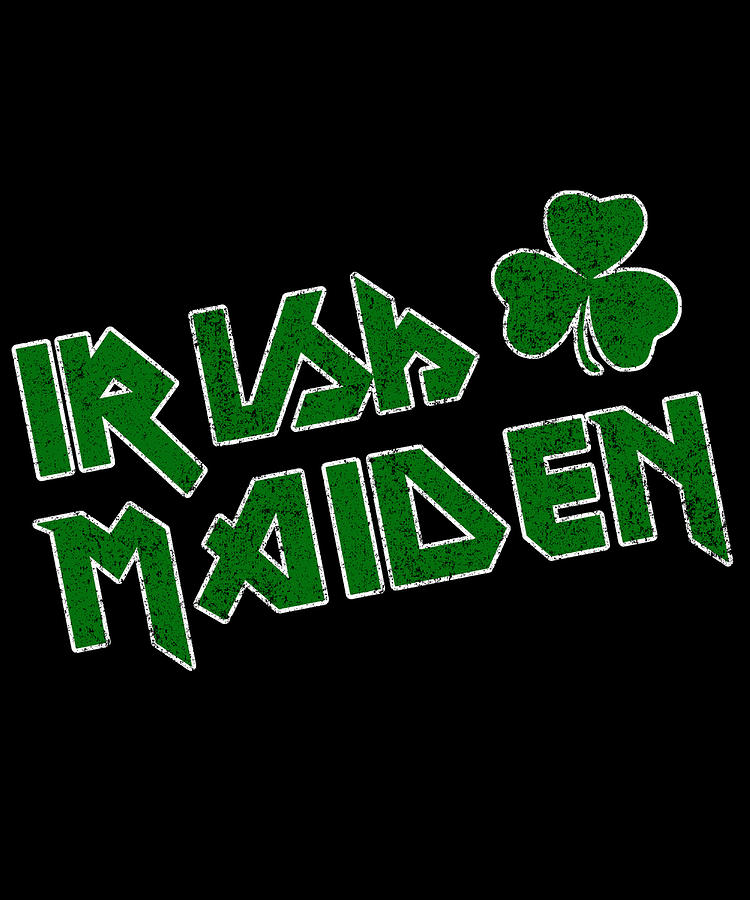 Irish Maiden Retro Digital Art by Flippin Sweet Gear