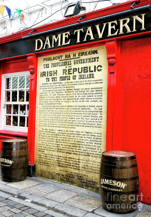 Irish Republic 1916 Proclamation in Dublin Photograph by John Rizzuto