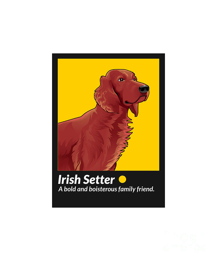 Irish Setter Definition Gift For Dog Mom Dad Dog Lover Digital Art by Funny  Gift Ideas - Pixels
