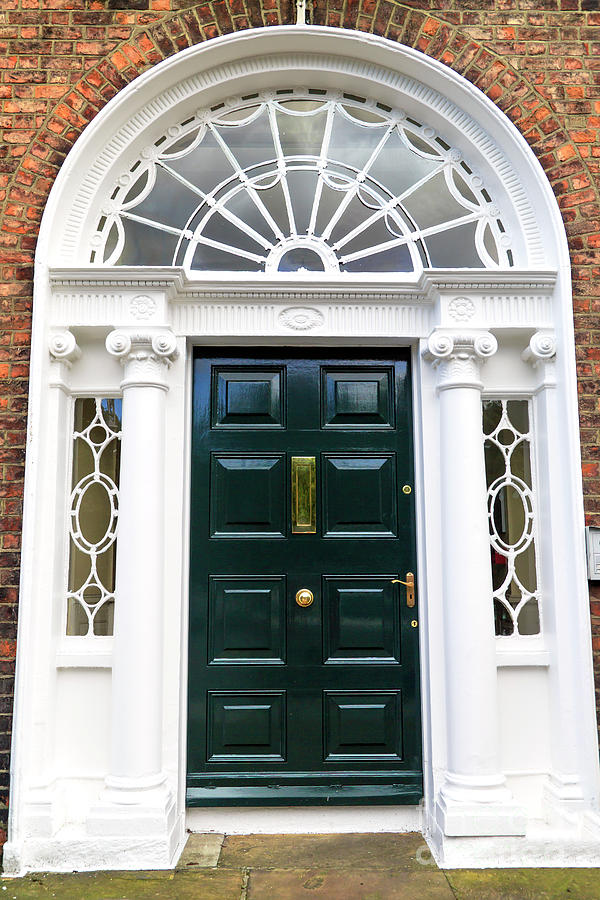 Irish Universities Association Door in Dublin Photograph by John Rizzuto