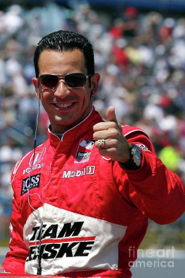 Helio Castroneves IRL Racing Photograph by Pete Klinger