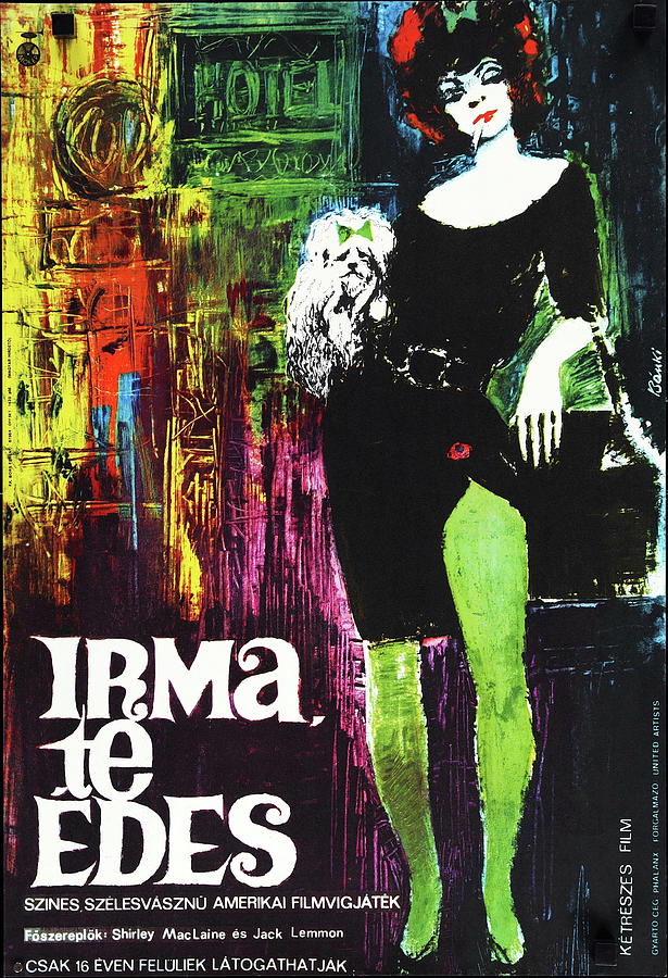 Jack Lemmon Mixed Media - Irma La Douce, with Jack Lemmon and Shirley MacLaine 1963 - 4 by Movie World Posters
