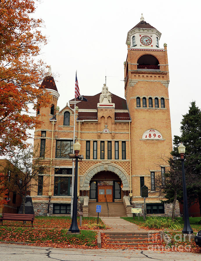 Iron County Courthouse Crystal Falls Michigan 4423 Photograph by Jack ...