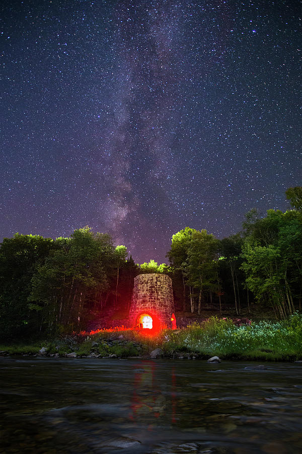 Iron Furnace Milky Way Photograph by White Mountain Images