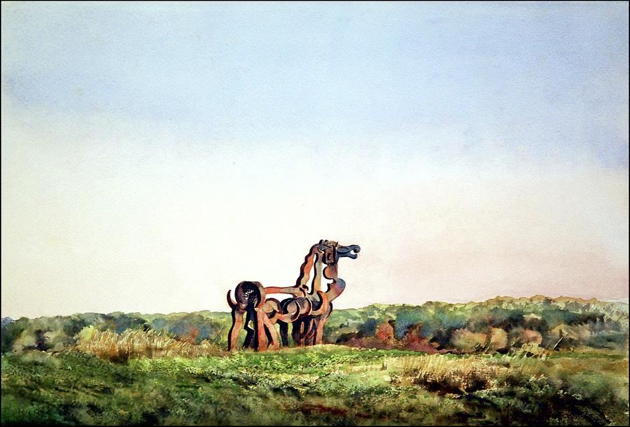 IRON HORSE by ROYWARD Painting by John Gholson