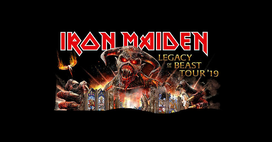 Iron Maiden Tour 2019 Front Digital Art By Drago Ranger 