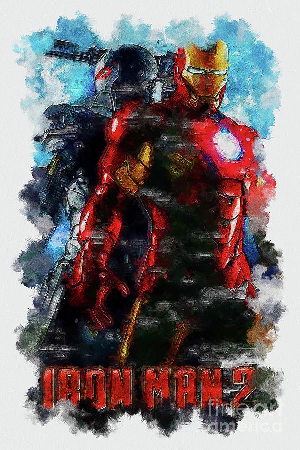 Iron Man 2 Painting by Emelia Marquardt - Fine Art America