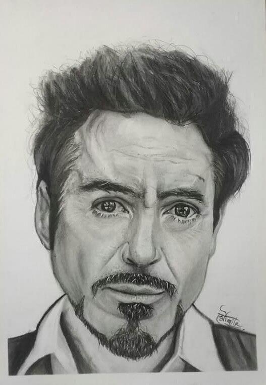 Iron man Drawing by Moumita - Fine Art America