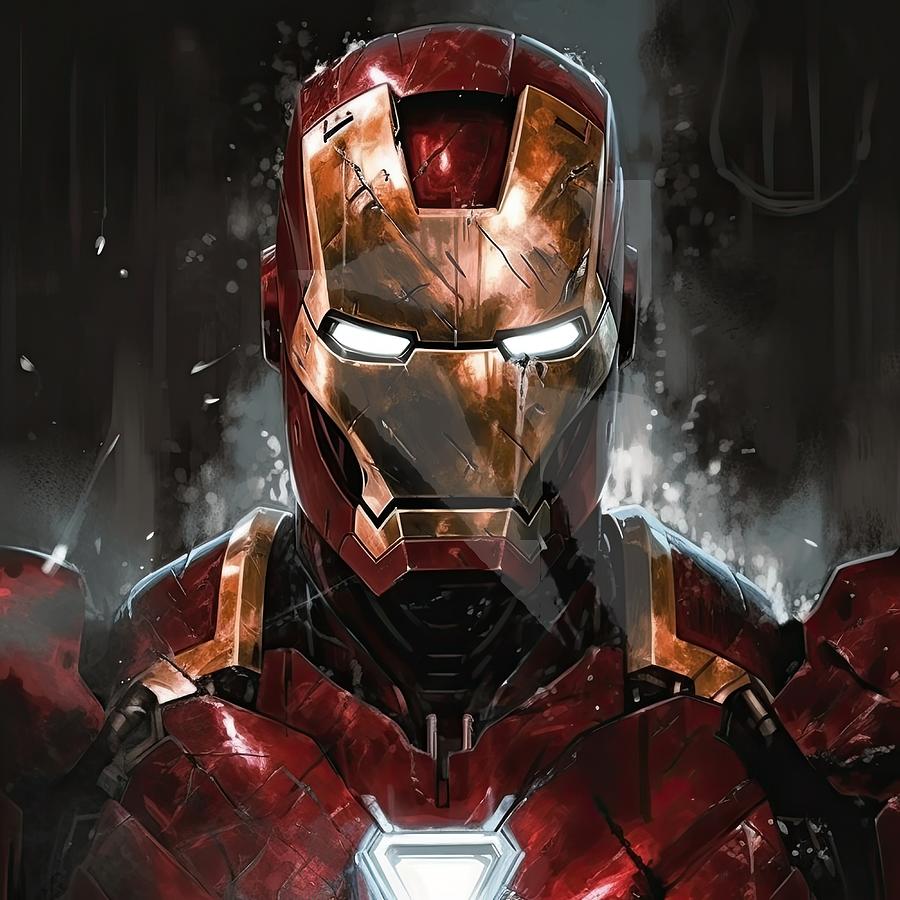 Iron Man Painting by Ray Blanks - Fine Art America