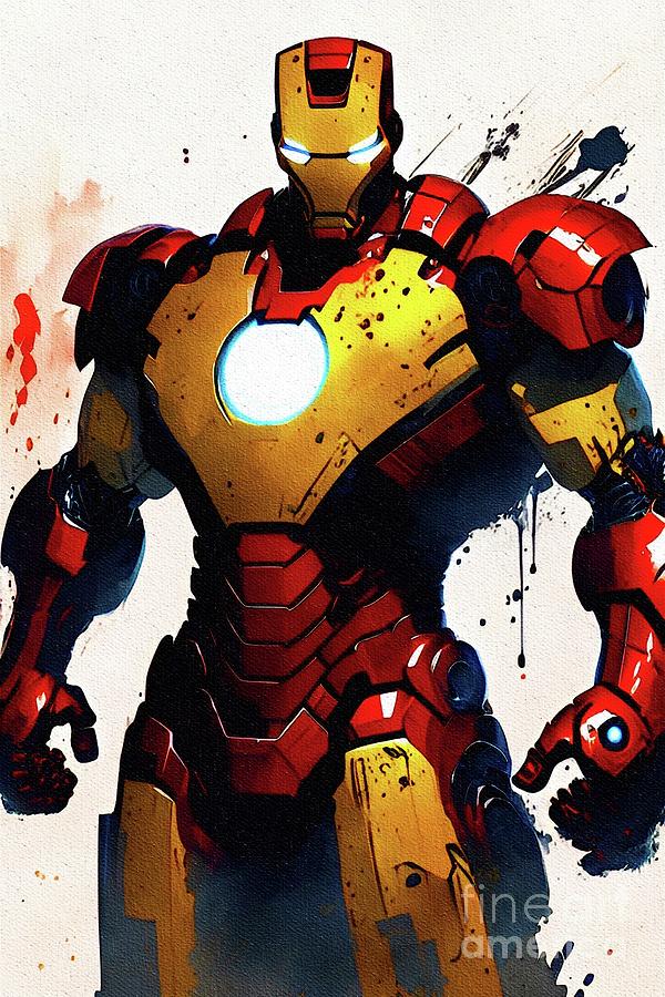 Iron Man, Superhero Painting by John Springfield - Fine Art America