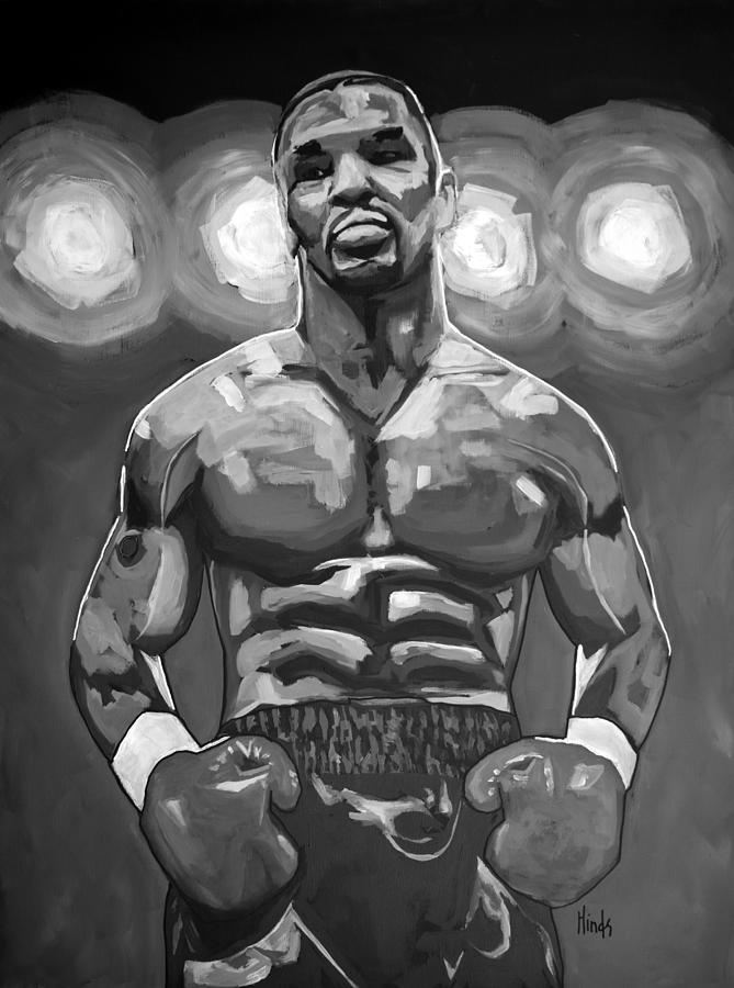 Iron Mike - Black and White Painting by David Hinds | Pixels