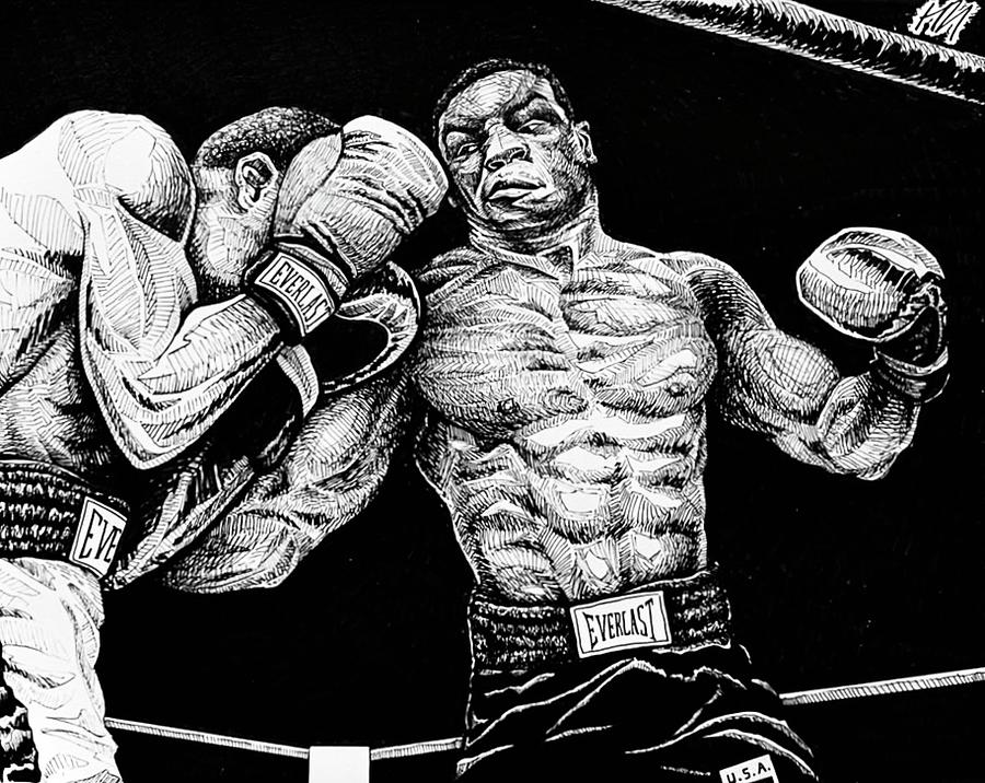 Boxer and Actor Mike Tyson Drawing by Jim Fitzpatrick - Pixels