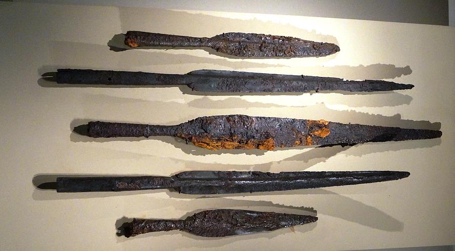 Iron spearheads Photograph by Andonis Katanos