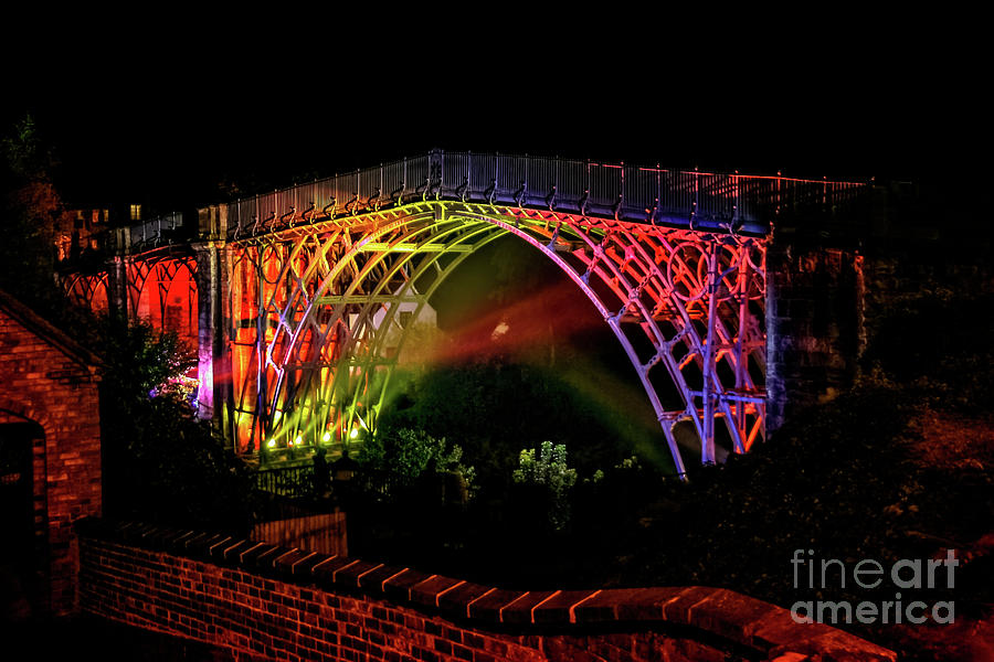 Ironbridge Illumination Shropshire  Photograph by Adrian Evans