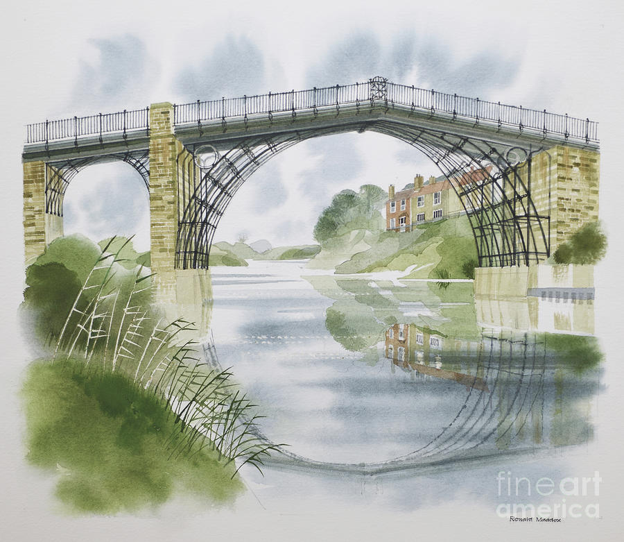 Ironbridge Painting by Ronald Maddox