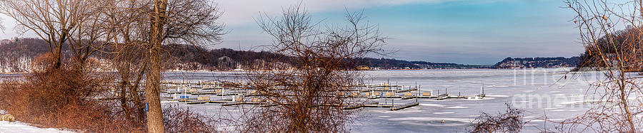 Irondequoit Bay Winter Panorama Photograph by William Norton