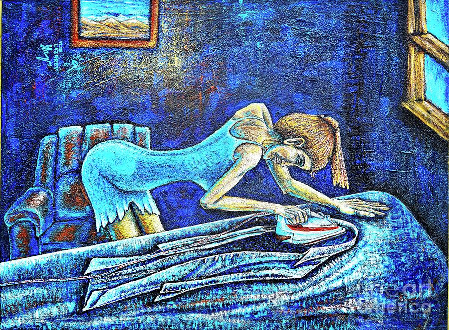 Vincent Van Gogh Painting - Ironing by Viktor Lazarev