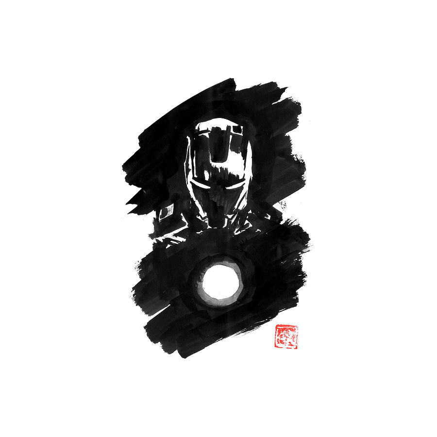 Iron Man Movie Drawing - Ironman 06 by Pechane Sumie