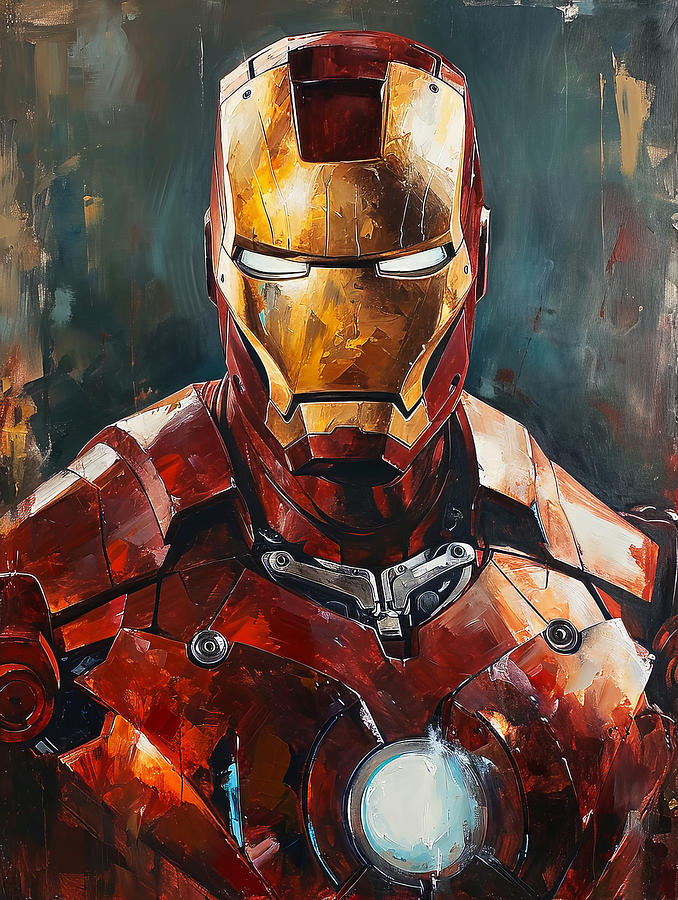 Iron Man Movie Painting - Ironman by Land of Dreams