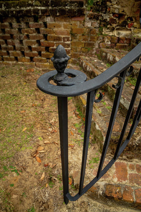 Ironwork Detail at Middleton Place Plantation Photograph by Cindy Robinson
