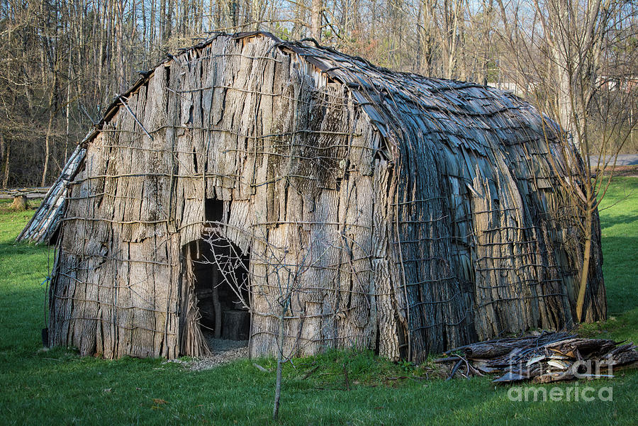 Iroquois Longhouse - George Rogers Clark Park - Springfield - Ohio Photograph by Gary Whitton