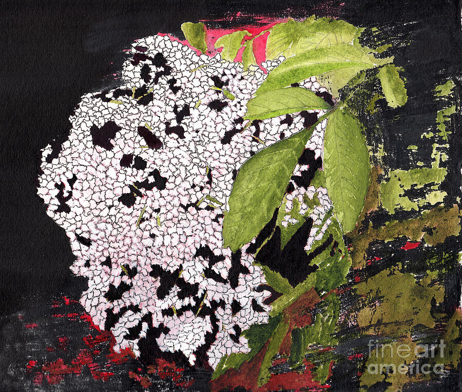 IrRESISTable Elderberry Blossom Mixed Media by Conni Schaftenaar