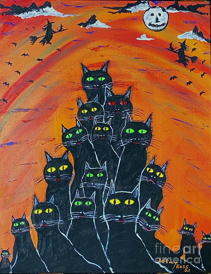 Is It Halloween Yet? Painting by Jeffrey Koss