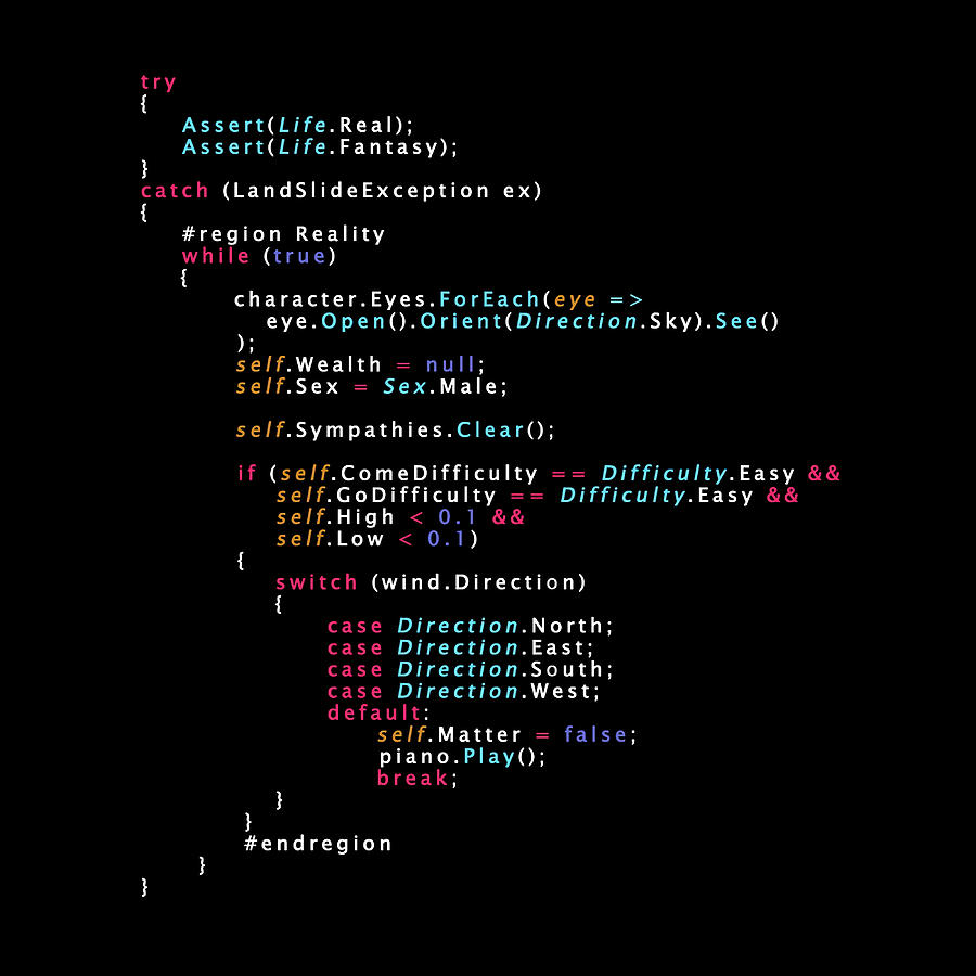 Is This The Real Life Coding Programming Color Painting by Turner Moore ...