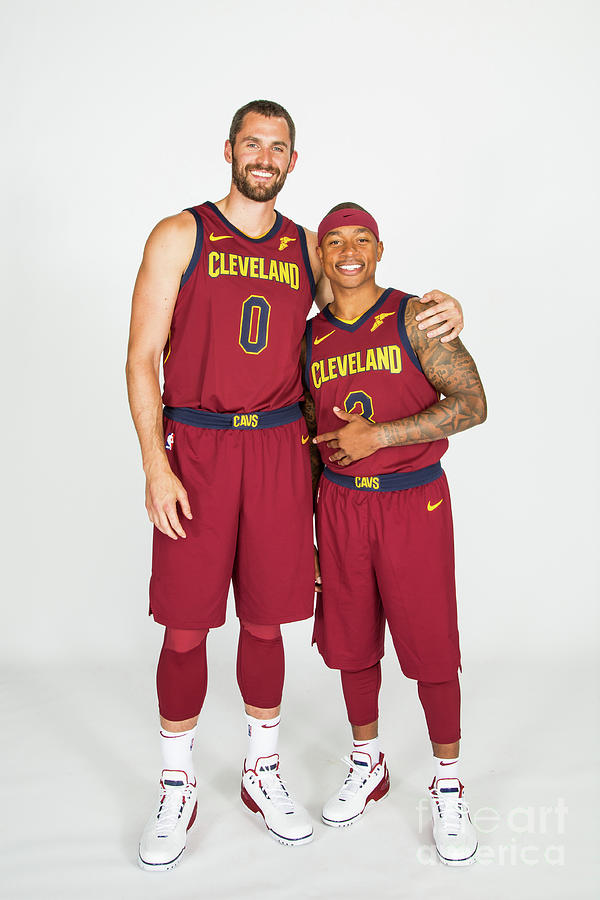 Isaiah Thomas and Kevin Love Photograph by Michael J. Lebrecht Ii