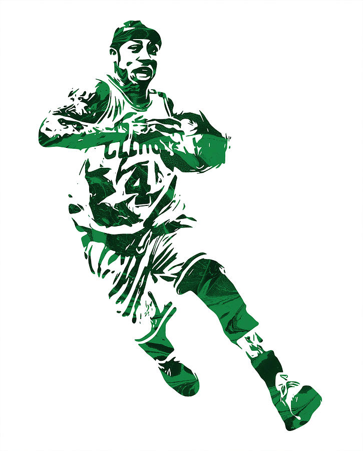 Isaiah Thomas BOSTON CELTICS PIXEL ART 5 Mixed Media by Joe Hamilton ...