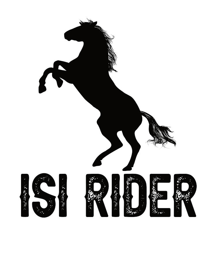 Horse Digital Art - ISI Rider Iceland Horses Horse Lover by Steven Zimmer