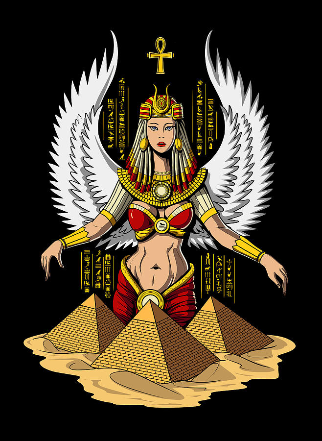 Isis Egyptian Goddess Digital Art By Nikolay Todorov Pixels