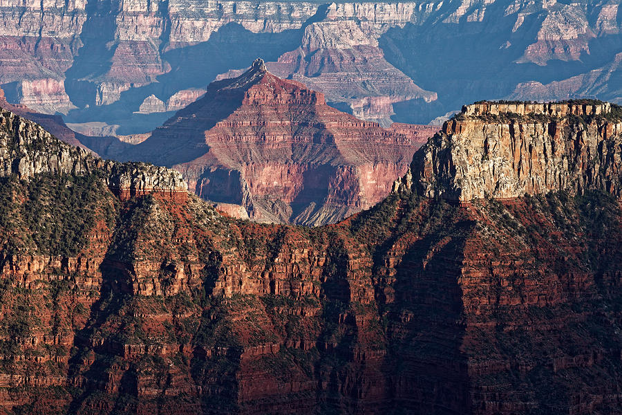 Isis Temple viewed from the Bright Angel area of Grand Canyon North Rim Photograph by Mark Meredith