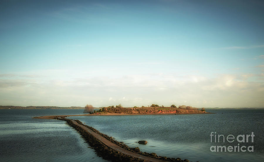 Island Hill or Rough Island, County Down showing causeway Photograph by Jim Orr