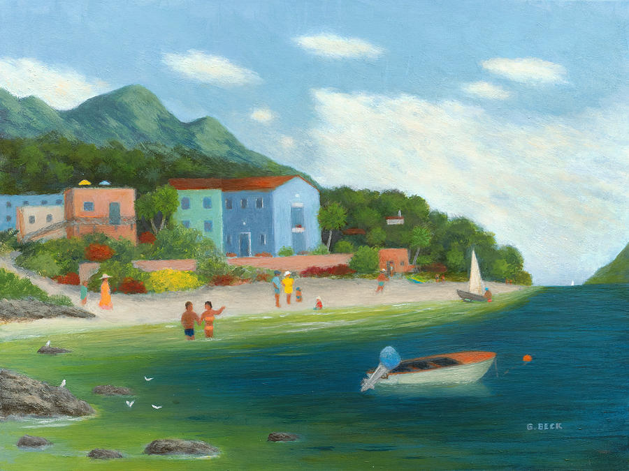 Island Holiday Painting by Gordon Beck
