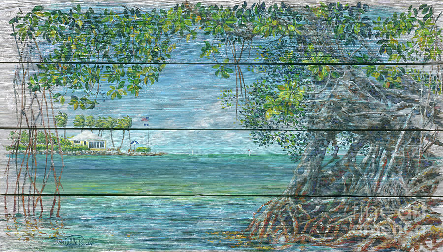 Island in the Mangroves Painting by Danielle Perry