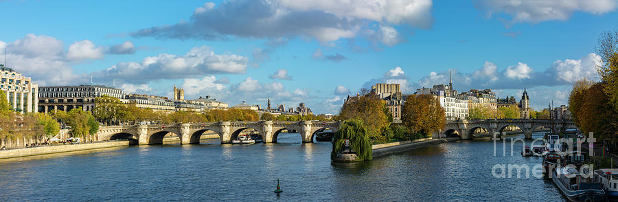 Island in the Seine river Photograph by Vicente Sargues - Fine Art America