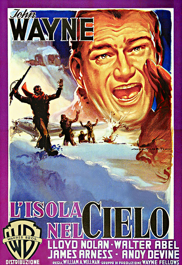 Island in the Sky, 1953 - art by Luigi Martinati Mixed Media by Movie World Posters