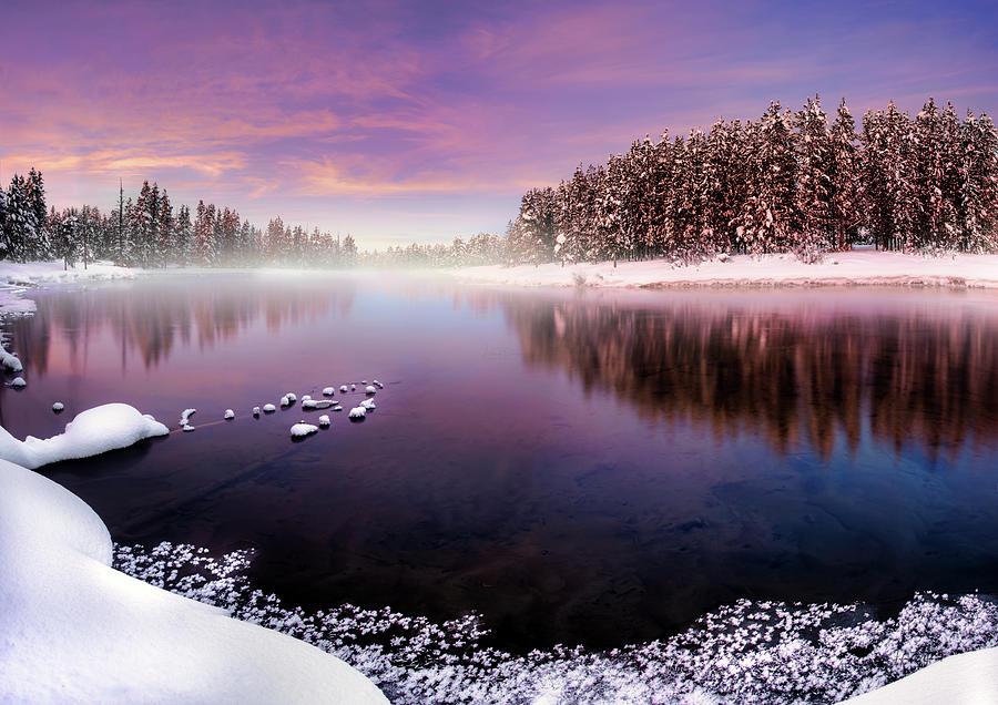 Cool Photograph - Island Park Idaho Winter by Leland D Howard
