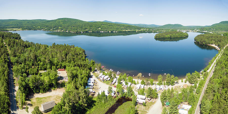 Island Pond Vermont Summer Panorama Photograph by John Rowe