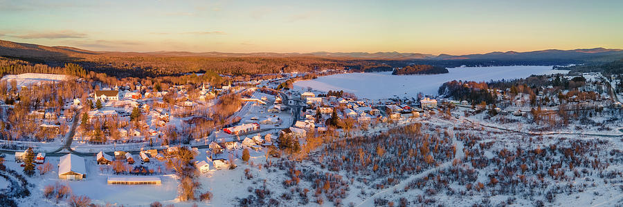 Island Pond, VT Panorama Photograph by John Rowe