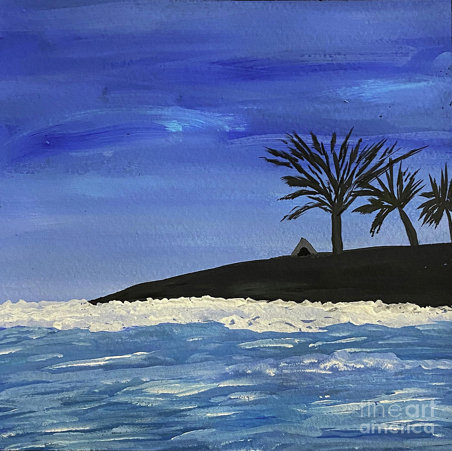 Island Sea Painting by Lisa Neuman